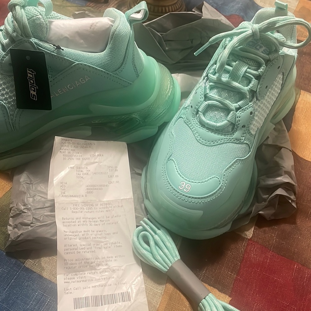 Mint colored Balenciaga’s